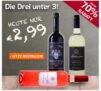 Drei verschiedene goldprämierte Weine für je 2,99 Euro pro Flasche bei Weinvorteil!