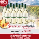 Probierpaket: 8 Flaschen Viña Hortensia Viura inkl. 4 Spiegelau-Gläser für nur 39,90 Euro inkl. Versand