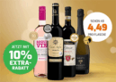 10% Extra-Rabatt auf rund 100 Weine bei Weinvorteil (MBW: 65€)