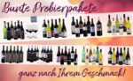 Verschiedene Weinpakete (teils mit Gläsern) bei Weinvorteil stark reduziert