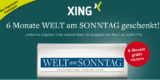Gratis! 6 Monate Welt am Sonntag geschenkt! Lieferung endet automatisch!