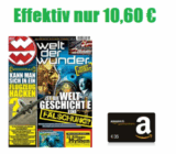 14 Monate lang die Zeitschrift „Welt der Wunder“ effektiv nur 10,60 Euro statt normal 45,60 Euro lesen + 1 Ausgabe gratis dank Gutscheincode!