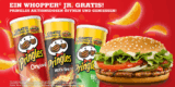 [PRINGLES] Beim Kauf einer Aktionspackung einen Whopper Jr. von Burger King gratis bekommen – ab Donnerstag bei Lidl für 1,11 Euro