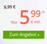 Verschiedene monatlich kündbare winSIM Tarife zu guten Preisen – z.B. LTE All 1 GB für nur 5,99 Euro monatlich