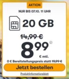 WinSIM Allnet-Flat z.B. mit 50 GB Datenvolumen für 14,99€ mtl. oder 20 GB für 8,99€