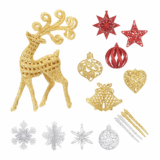 13er-Set Aitsite 3D-Winterdeko für nur 3,- Euro