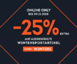 25% Rabatt auf ausgewählte Wintersportartikel im SportScheck Onlineshop