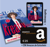 4 Ausgaben der Zeitschrift „WIRED“ + Onlinezugang für effektiv 2,- Euro!