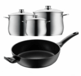 [AMAZON] Das 3teilige WMF Topfset Diadem Plus zusätzlich mit einer 28cm WMF Schmorpfanne für nur 90,93 Euro inkl. Versand