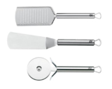 3-teiliges WMF Pizza-Set (Pizzaschneider, Winkelpalette, Käsereibe) für nur 21,95 Euro