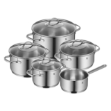 5-teiliges WMF Provence Plus Topfset (Glasdeckel, Edelstahl, Iduktion) für nur 109,99€ (statt 139€) – Prime Deal