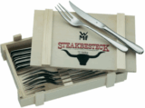 Bestpreis! WMF Steakbesteck 12-teilig in Holzkiste für rund 24,83 Euro inkl. Versand dank Gutscheincode!