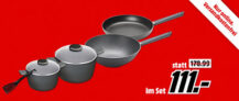 WOLL SET03JCAL Topf- und Pfannenset aus Aluminiumguss für nur 111,- Euro