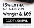 15% Rabatt auf alles von Wrangler bei Jeans-Direct