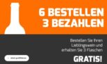 Nur noch heute: Bei Weinvorteil 6 Flaschen bestellen und nur 3 bezahlen