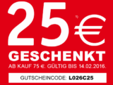 Top! 25,- Euro Gutscheincode mit 75,- Euro Mindestbestellwert für den XXXL-Shop!