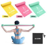 Zacro Widerstandsband 3er Set aus 100% Naturlatex (1,8 m) für nur 7,79 Euro