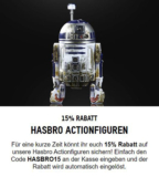 15% Rabatt auf Hasbro Actionfiguren bei Zavvi (Star Wars, Power Rangers, Marvel uvm.)