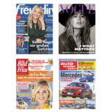 Abomix Sommerkampagne mit verschiedenen Zeitschriften-Abos