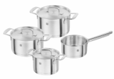4-teiliges Zwilling Base Edelstahl-Topfset für nur 105,90 Euro